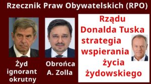 Z.Kękuś PPP 623 RPO: A.Zoll żyd ignorant, M.Wiącek jego obrońca. Rasista D.Tusk wspiera życie żydów