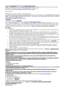 2026.05.27 E-mail Zbigniewa Kękusia do przedstawicieli opinii publicznej w sprawach: możliwej przyczyny zachowywania się D. Tuska „jakby jutra miało nie być”; odpowiedzi D. Tuska z 24.04.2026 r. na skargę na jego bezczynność skierowaną do WSA w Warszawie, w związku z nieudzieleniem odpowiedzi na wnioski dotyczące jego udziału w spotkaniu 6 stycznia 2026 r. Koalicji Chętnych i podpisaniem Deklaracji Paryskiej; zwrócenia przez ministra obrony narodowej W. Kosiniaka-Kamysza kwoty 100,00 zł zasądzonej przez WSA w Warszawie wyrokiem z 29.10.2025 r.; oddalenia przez prokuratora rejonowego dla Warszawy Śródmieścia Agnieszkę Małyszkę wniosku o wyłączenie prokuratora Piotra Paruszewskiego; rozmów telefonicznych Z. Kękusia, 26 maja, z kilkoma pracownikami Urzędu Miasta Chełm celem ustalenia, czy Jarosław Gowin jest pełnomocnikiem prezydenta Chełma Jacka Banaszka ds. współpracy z uczelniami wyższymi oraz Partnerstwa Międzynarodowego; rasizmu – patologii – prof. Barbary Engelking.