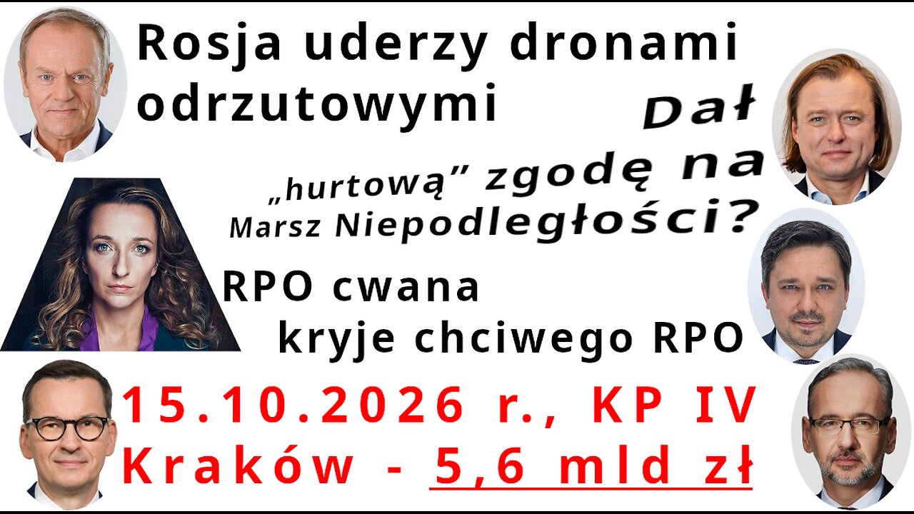 Z.Kękuś PPP 657 Kto podpisał zgodę na Marsz Niepodległości? RPO kryje RPO! 15.10.2026 KP IV Kraków